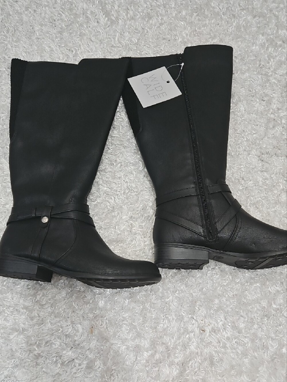Wide Calf Black Knee-High Women's Boots Life Stride Flex